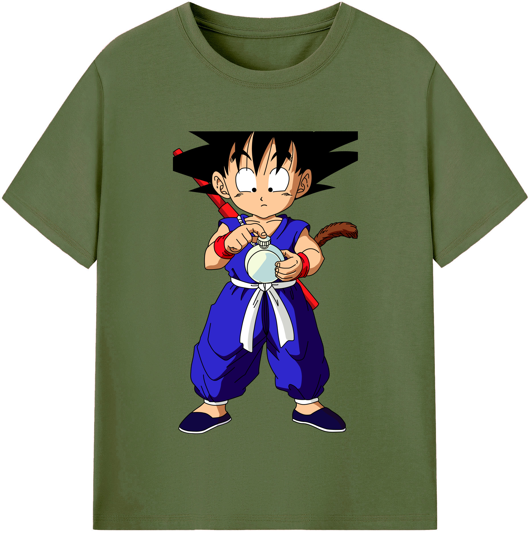 （画像用） ドラゴンボール 孫悟空（そん ごくう）Son Goku カカロット DRAGON BALL Kakarotto 綿100％半袖Tシャツ（フロントプリント）